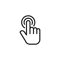 Fototapeta premium hand clicks icon. pointer icon vectors