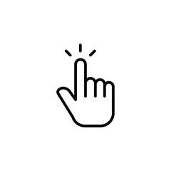 hand clicks icon. pointer icon vectors