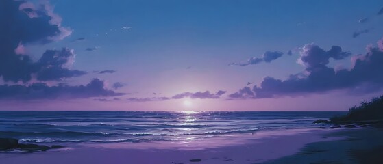 A Breathtaking Seascape Featuring a Calm Expansive Ocean Horizon with a Muted Sky Blending Seamlessly into the Horizon Captured in a Contemporary Cinematic Lighting Style