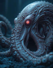 Fototapeta premium Monstrous Depths: The Legendary Power of the Kraken