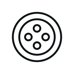 Buttons tailor and fashion icon represents elegance and craftsmanship, perfect for sewing, clothing design, textile projects, and stylish branding.
