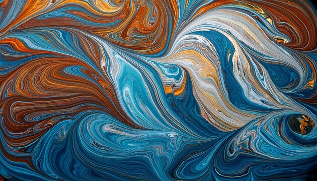 beautiful abstract painting is a painting technique ebru turkish ebru style on the water with acrylic paints wring wave stylish combination of luxury contemporary art marble liquid texture