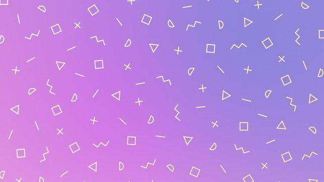 A gaming-style shape animation background featuring trendy gradient colors.​