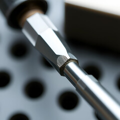 Naklejka premium a close up of a screwdriver