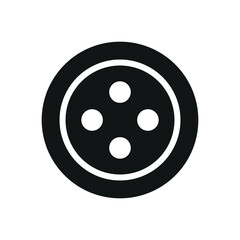 Buttons tailor and fashion icon represents elegance and craftsmanship, perfect for sewing, clothing design, textile projects, and stylish branding.