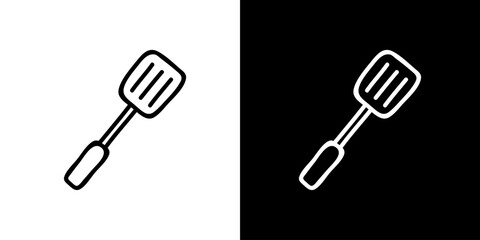 Cooking ware icon. Kitchen utensils. Household appliances. Black and white images. Line icons. Silhouettes.