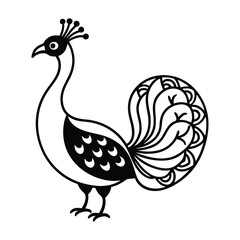peacock vector illustration