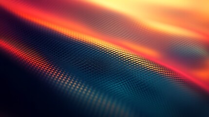 Abstract image featuring textured material with warm and cool gradients