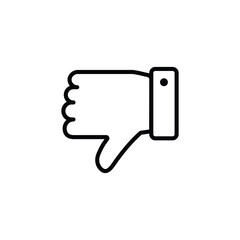 thumbs down icon. dislike icon vector