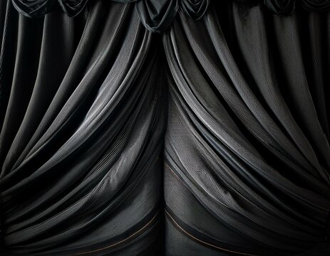 black fabric background