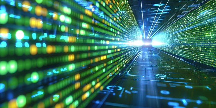 blue binary code