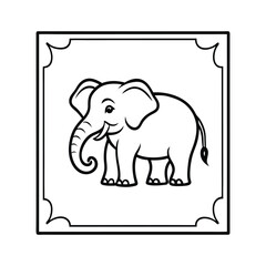 elephant frame icon 