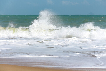 waves on the beach