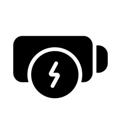 charging glyph icon style