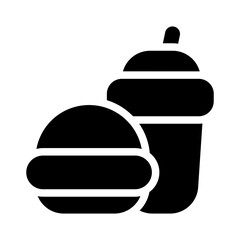 food glyph icon style
