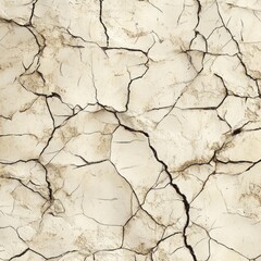 Fototapeta premium Cracked, dry, parched earth texture. (1)