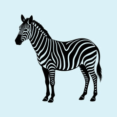 Zebra Silhouette vector