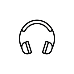 Fototapeta premium headphone icon vector. Customer support Vector illustration
