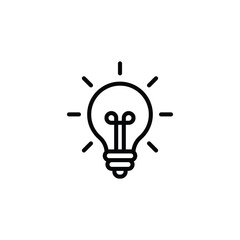 Lightbulb icon. Bulb lamp icons set vector. Idea symbol vector