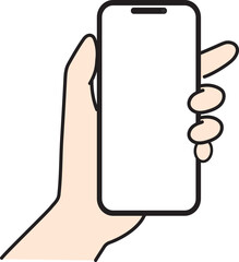 スマホを持つ手