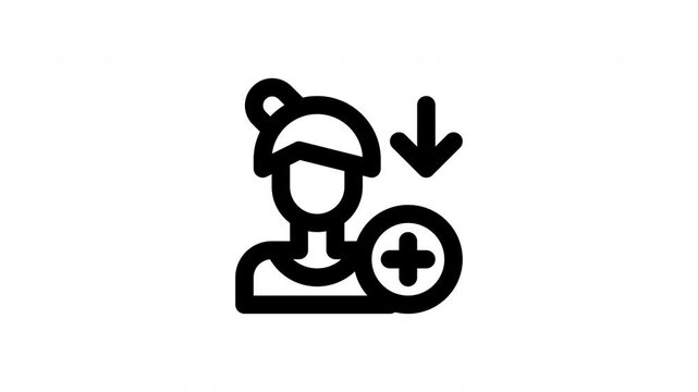 decrease animated icon