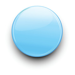 Glossy Blue Sphere Illustration