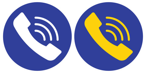 Call icon and phone icon. Answer decline phone call symbol. Communication Icon. Vector illustrator. 