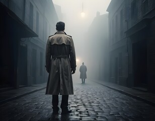 Mysterious Foggy Alleyway