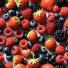 Obraz premium Fresh Summer Berries Background