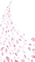 水彩風　桜春フレーム4 縦