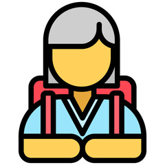 Female Student Icon