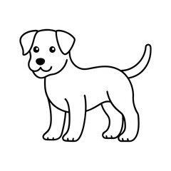 Cute Doggy Outline Icon