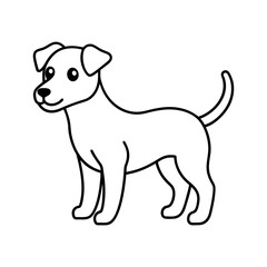 Cute Doggy Outline Icon