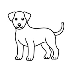 Cute Doggy Outline Icon