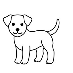 Cute Doggy Outline Icon