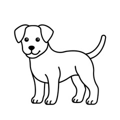 Cute Doggy Outline Icon