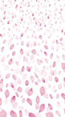 水彩風　桜春フレーム5 縦