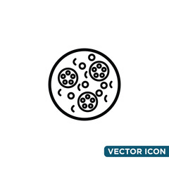 Pizza Icon Design Template 