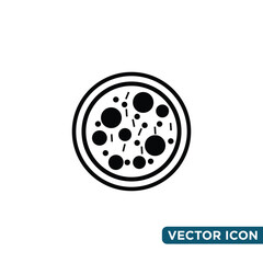 Pizza Icon Design Template 