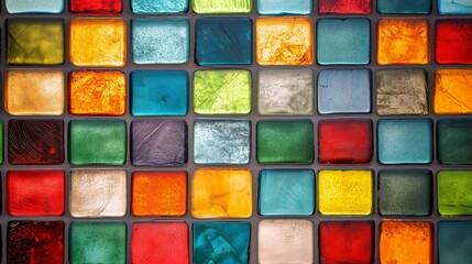 colorful tile background glass window