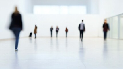 Modern office lobby with clean design, conveying simplicity and professionalism in a serene workspace.