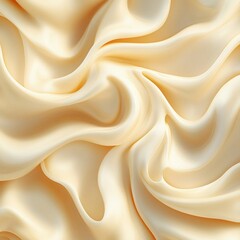 Obraz premium Creamy pale yellow silk fabric texture background.