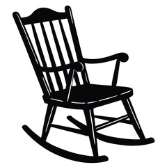rocking chair isolated on white