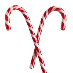 Two Candy Canes Crossed