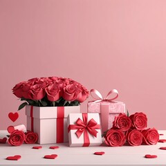 Romantic Valentine's Day Gift with Roses