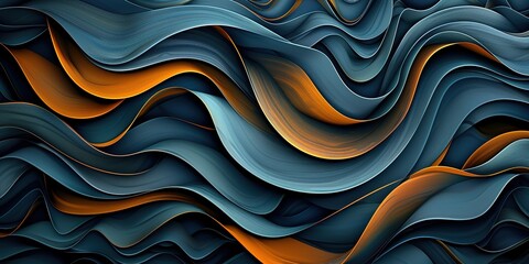 Fototapeta premium abstract background of blue waves