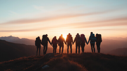 Unity on the Horizon: A Hiking Team's Journey Together