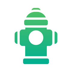 fire hydrant gradient icon style