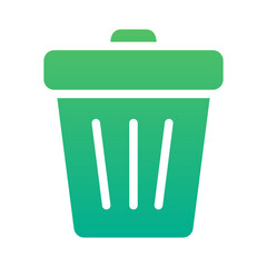 trash gradient icon style