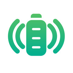 wireless charging gradient icon style